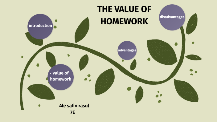 give a talk on the value of homework