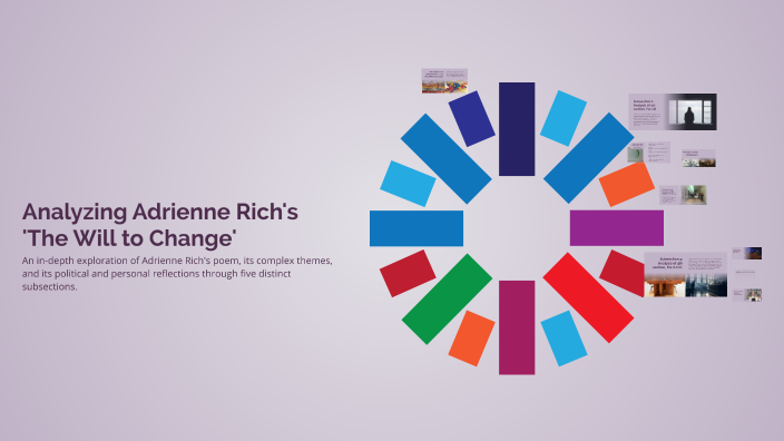 Analyzing Adrienne Rich's 'The Will to Change' by SJ Boots on Prezi