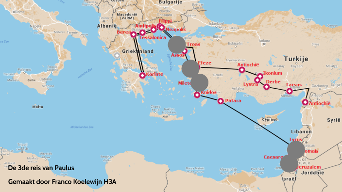 De 3de zendingsreis van Paulus by Franco Koelewijn on Prezi
