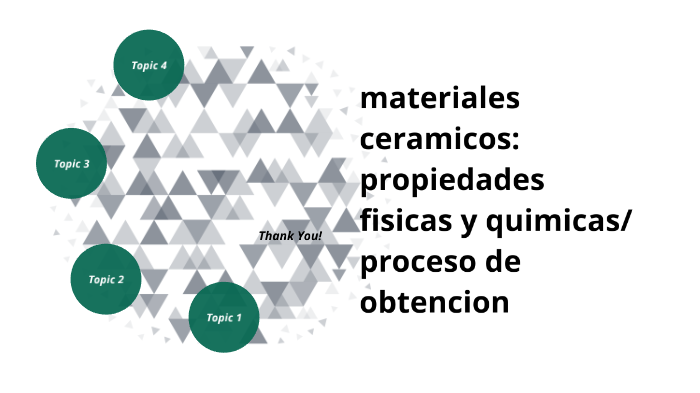 materiales cerámicos: propiedades fisicas y químicas/ proceso de ...