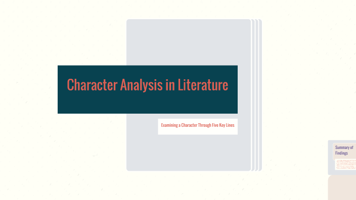 Character Analysis in Literature by eslina ngcanh on Prezi