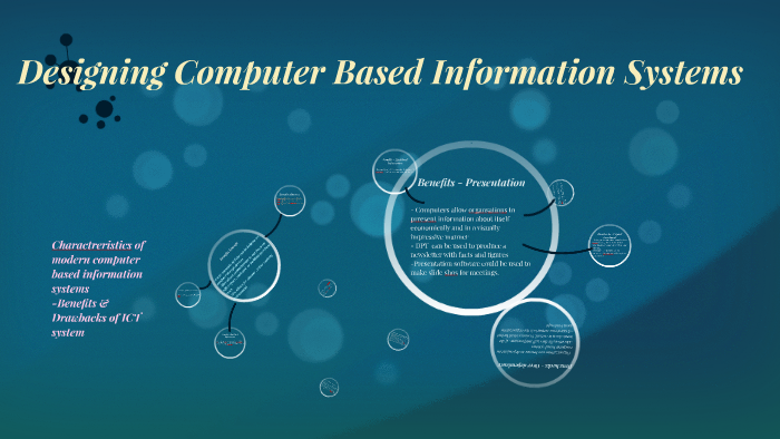 Characteristics of Modern Computer based information systems by Racheal ...