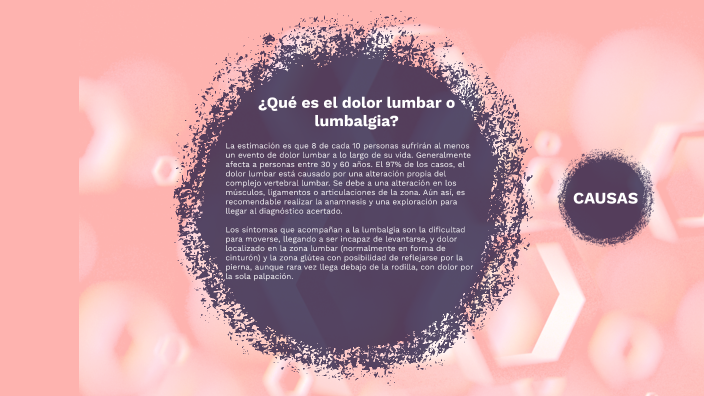 Fisioterapia Para El Dolor Lumbar O Lumbalgia By Katerin Vidal Gonzales ...