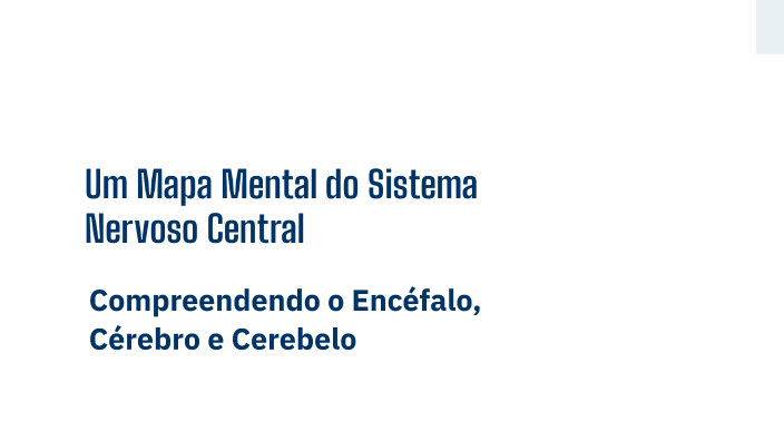 Um Mapa Mental sobre o Sistema Nervoso Central by JÚLIA OLIVEIRA ...