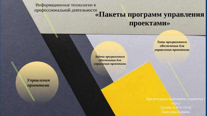 Пакеты программ управления проектами by Карина Камалова on Prezi