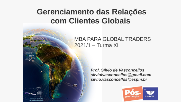 2021 Gerenciamento das Relações com Clientes Globais by Silvio ...