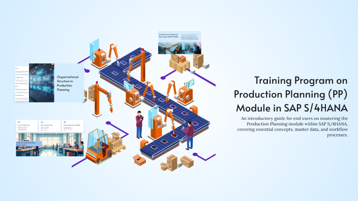 Training Program on Production Planning (PP) Module in SAP S/4HANA by ...
