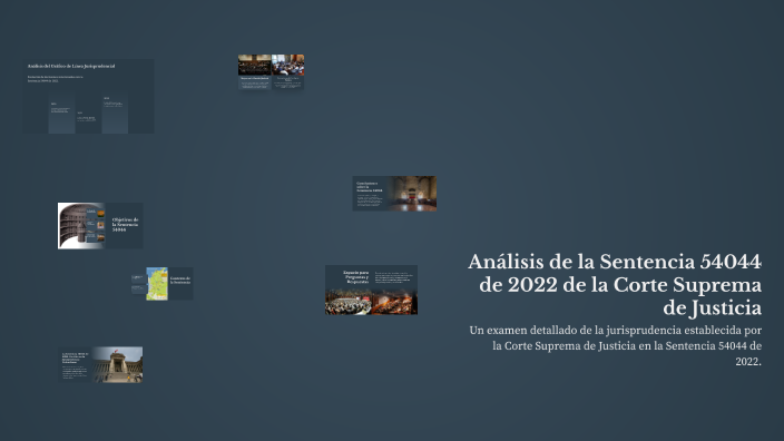 Análisis de la Sentencia 54044 de 2022 de la Corte Suprema de Justicia