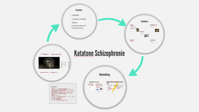 Katatonische Schizophrenie im Gehirn