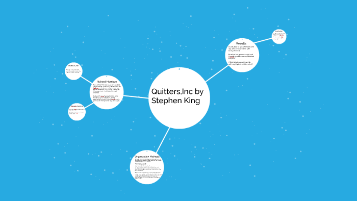 Quitters,Inc by Stephen King by Bruno Galvão on Prezi