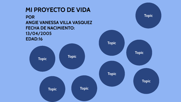 MI PROYECTO DE VIDA by vanesa villa vasquez on Prezi
