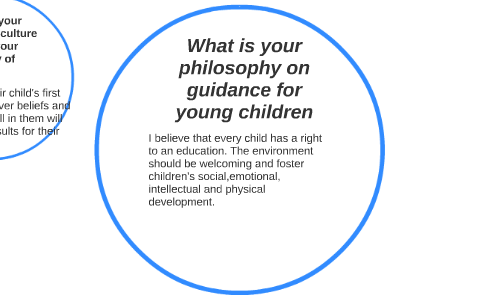 Personal Philosophy Of Guidance For Young Children