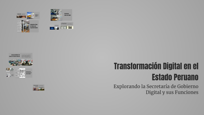 Transformación Digital en el Estado Peruano by GABRIELA PATRICIA ...