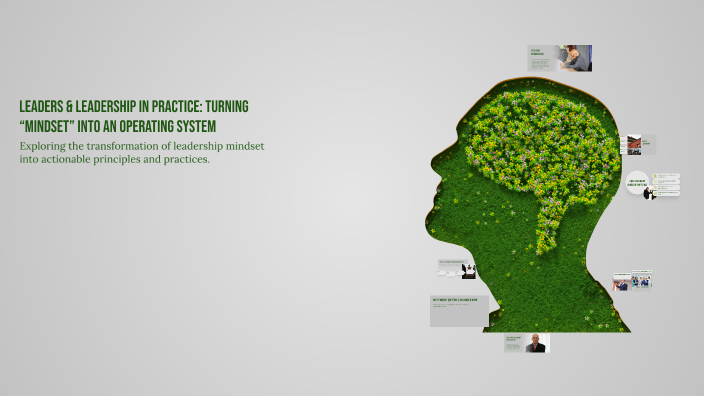 Leaders & Leadership in Practice: Turning “Mindset” into an Operating ...