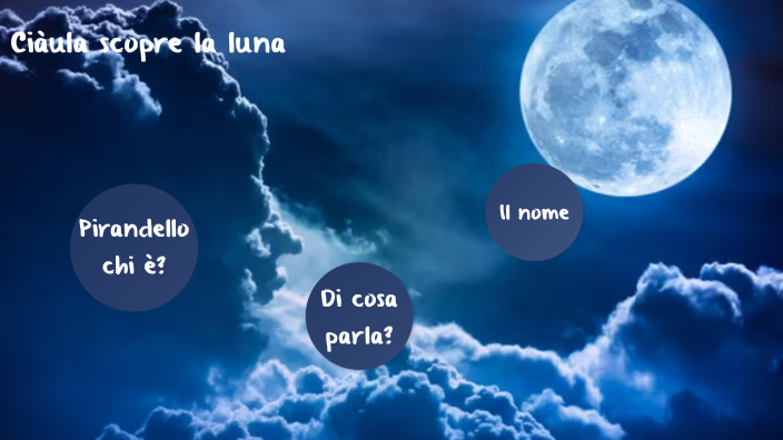 Ciàula scopre la luna by Luciana Ciampicacigli on Prezi