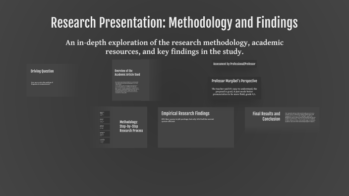 Research Presentation: Methodology and Findings by Luiz Luques on Prezi