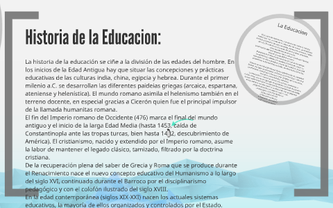 La Educacion by on Prezi
