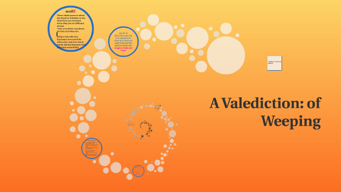 A Valediction: of Weeping by Anuki Kachchakaduge on Prezi
