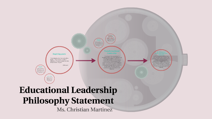 personal educational leadership philosophy statement examples