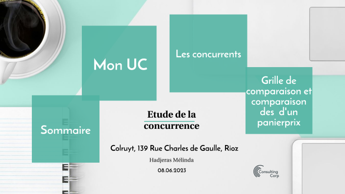 Etude De La Concurence Page De Garde