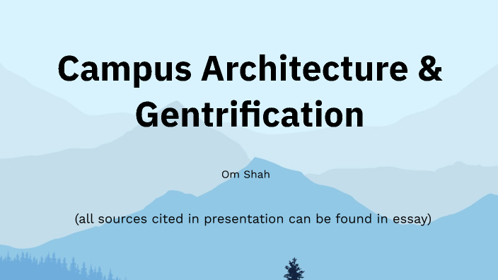 gentrification architecture dissertation