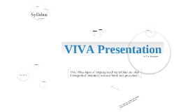 VIVA Presentation by Tim Musgrave on Prezi