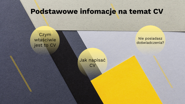 CV by Aleksander on Prezi