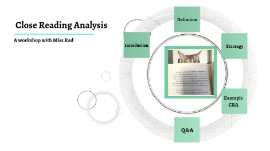 Close Reading Analysis By Angela Radalj