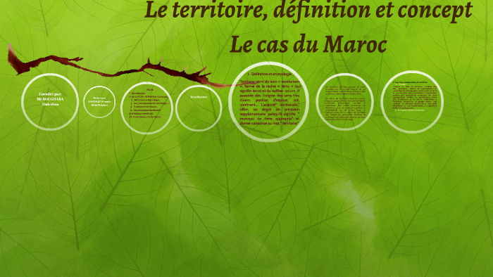 Le territoire, définition et concept by salma benali on Prezi