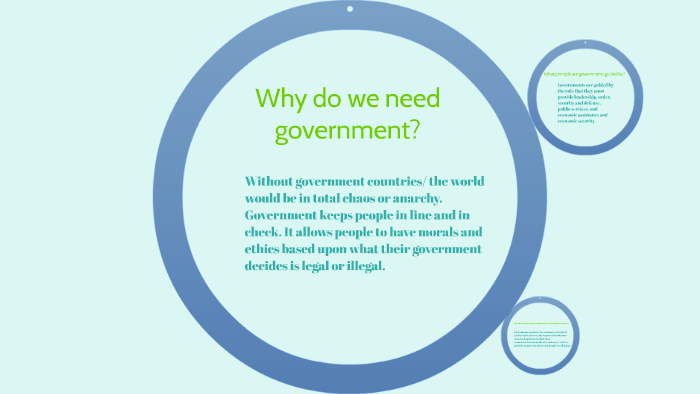 do we need government essay