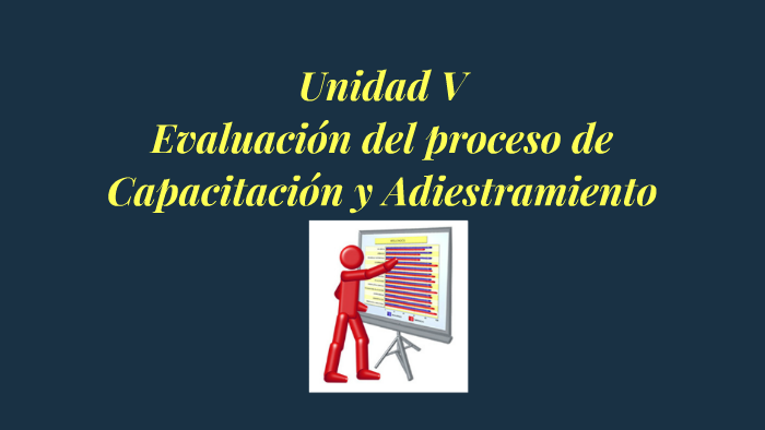 UNIDAD V EVALUACIÓN DEL PROCESO DE CAPACITACIÓN Y ADIESTRAMIENTO by ...
