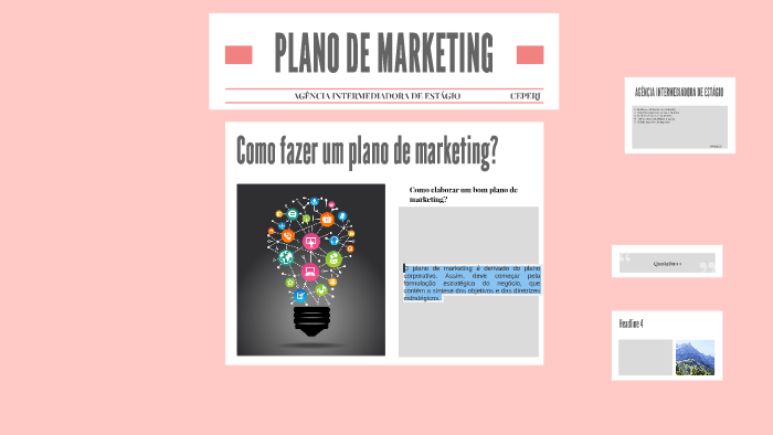 PLANO DE MARKETING by Sthéfanie Caminha on Prezi