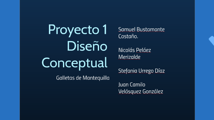Proyecto 1 Diseño Conceptual by juan camilo velasquez