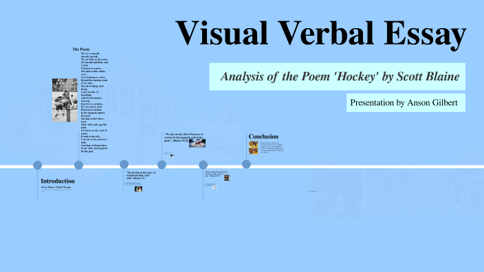 visual verbal essay