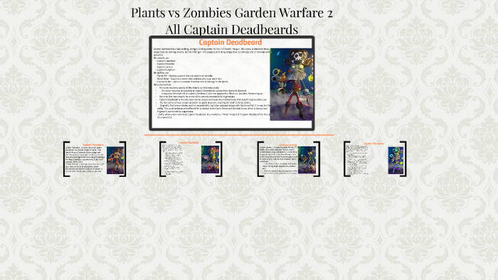 Plants vs zombies garden warfare 2 captain deadbeard abilities