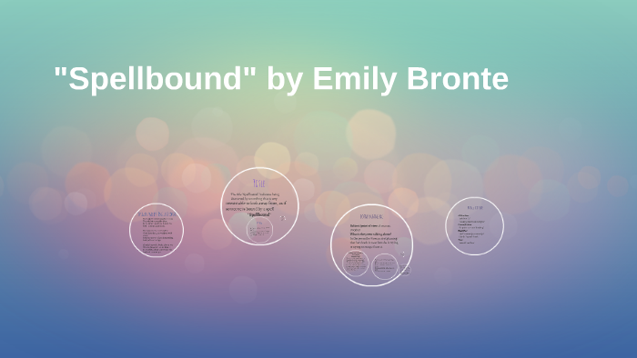 Spellbound By Emily Bronte By Mariam Elbitar