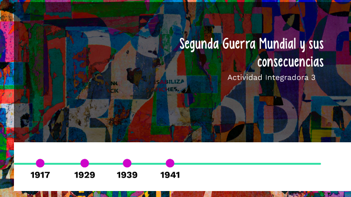 Actividad integradora 3. Segunda Guerra Mundial y sus consecuencias by