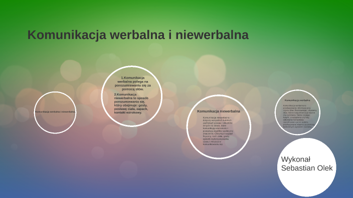 Komunikacja Werbalna I Niewerbalna By Sebastian Olek On Prezi