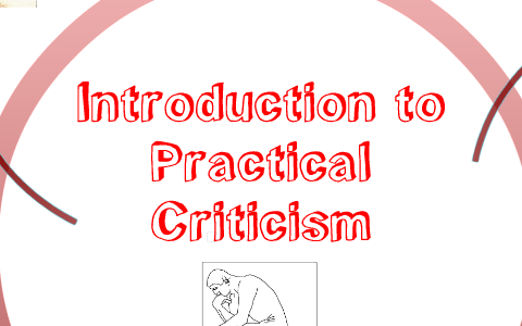 write an essay on practical criticism