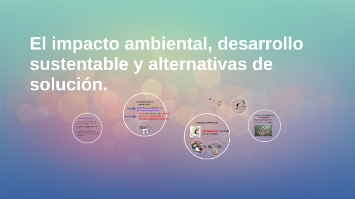 El impacto ambiental, desarrollo sustentable y alternativas by Raúl