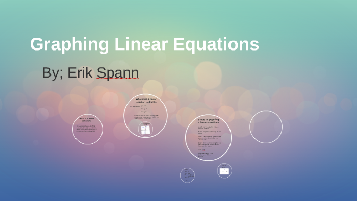 Graphing Linear Equations by Erik Spann on Prezi