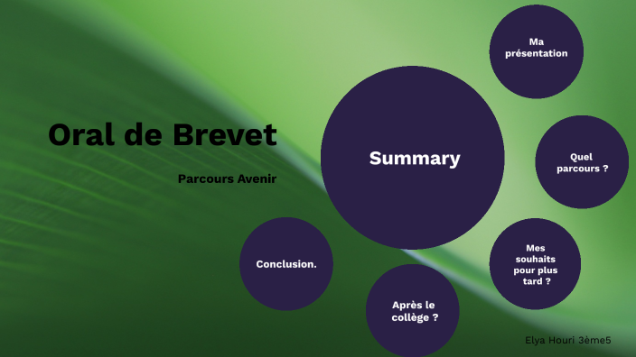 comment organiser un oral de brevet