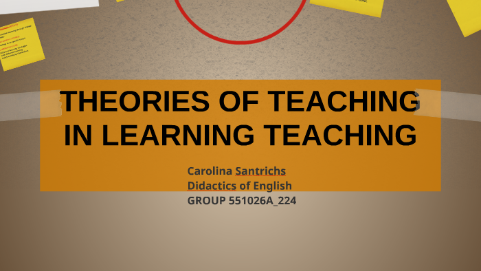 THEORIES OF TEACHING IN LEARNING TEACHING by carolina santrichs on Prezi