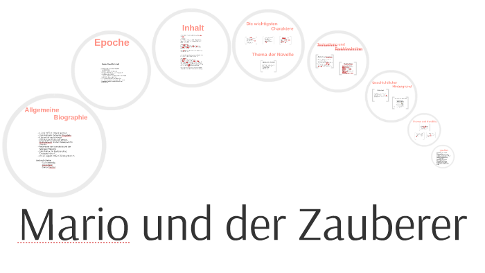Thomas Mann Mario Und Der Zauberer Zusammenfassung prezi.com