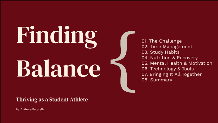 Finding Balance: Thriving as a Student Athlete by Anthony Pecorella on ...