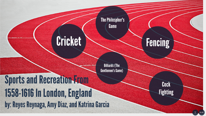 Recreation And Sports In The Elizabethan Era