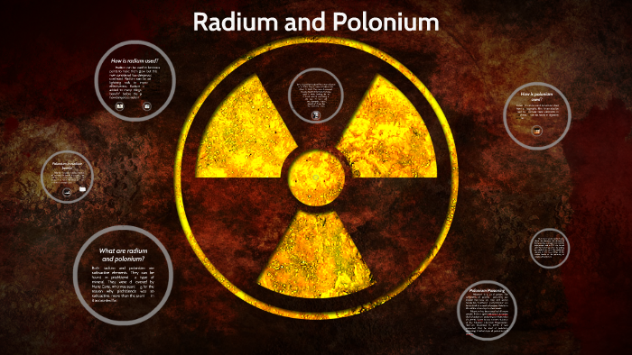 radium and polonium