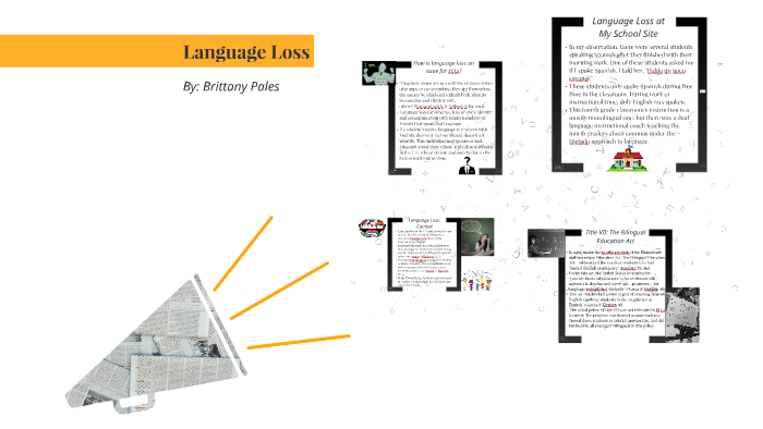 essay about language loss