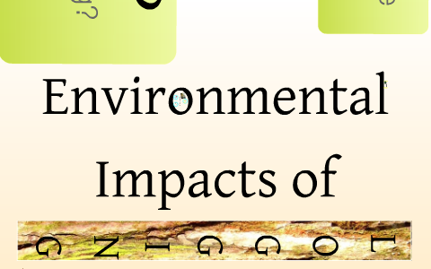 thesis statement about environmental impacts of logging brainly