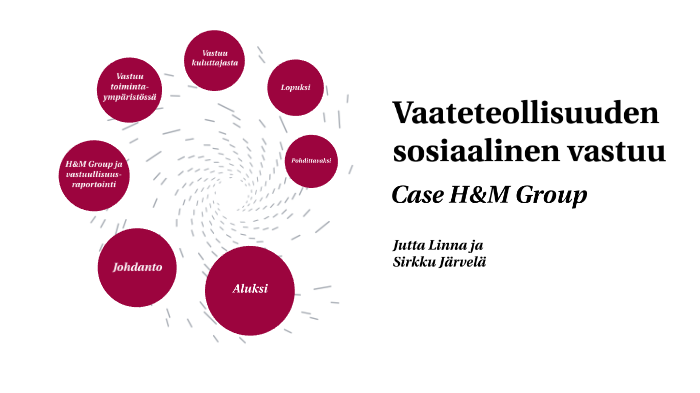 Case H&M by Sirkku Järvelä on Prezi Next